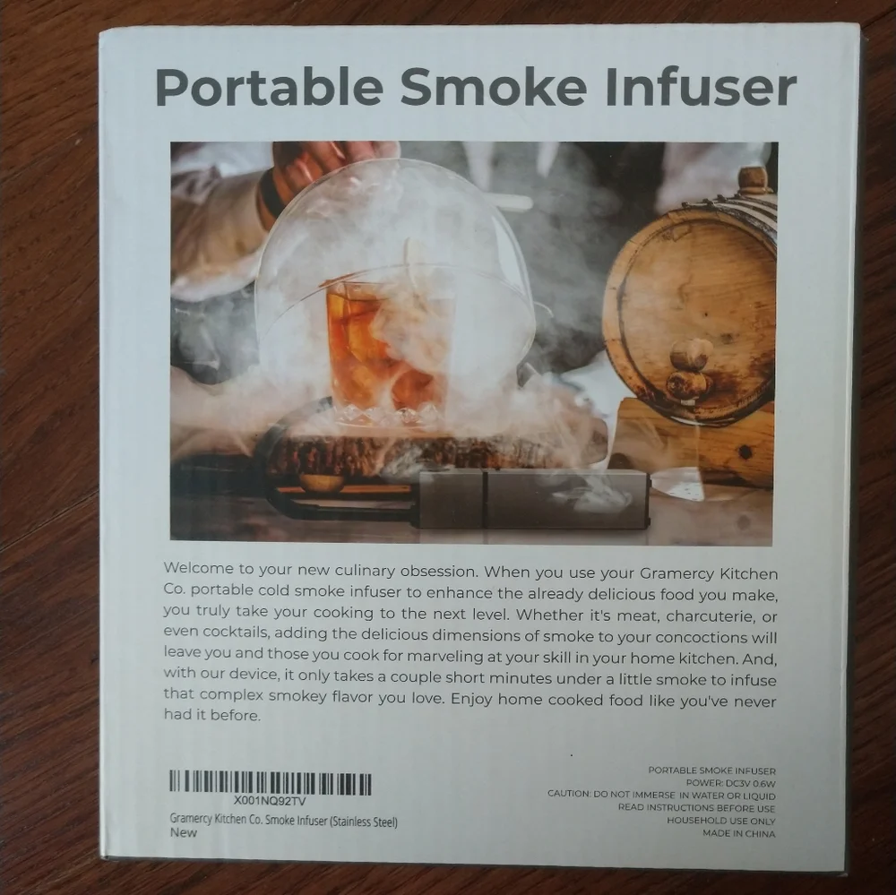 Smoker Cocktail & Food Gramercy Kitchen Company Stainless Steel